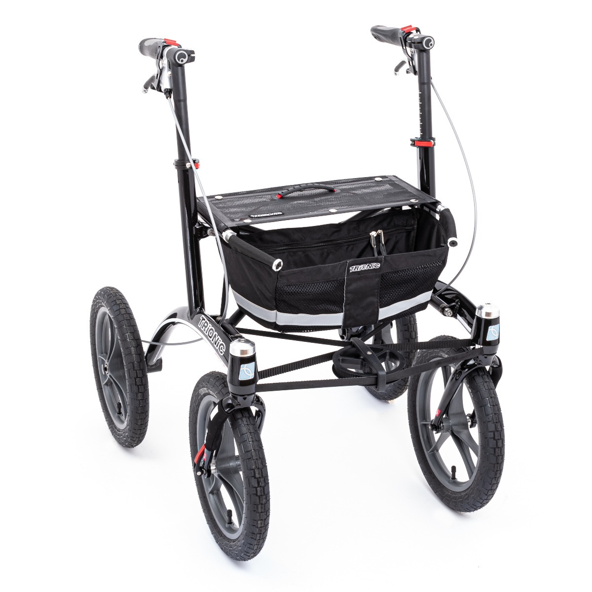 Trionic WALKER 14er Premium Rollator mit 36 cm Rädern Gr. M/L (81 - 100 cm)