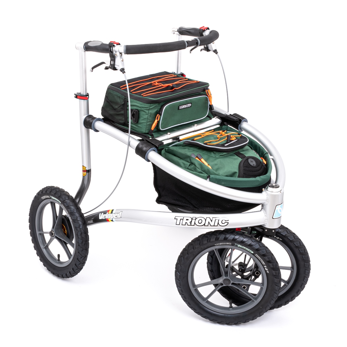 Trionic VELOPED TREK 14er Premium Rollator mit 36 cm Rädern - New Edition