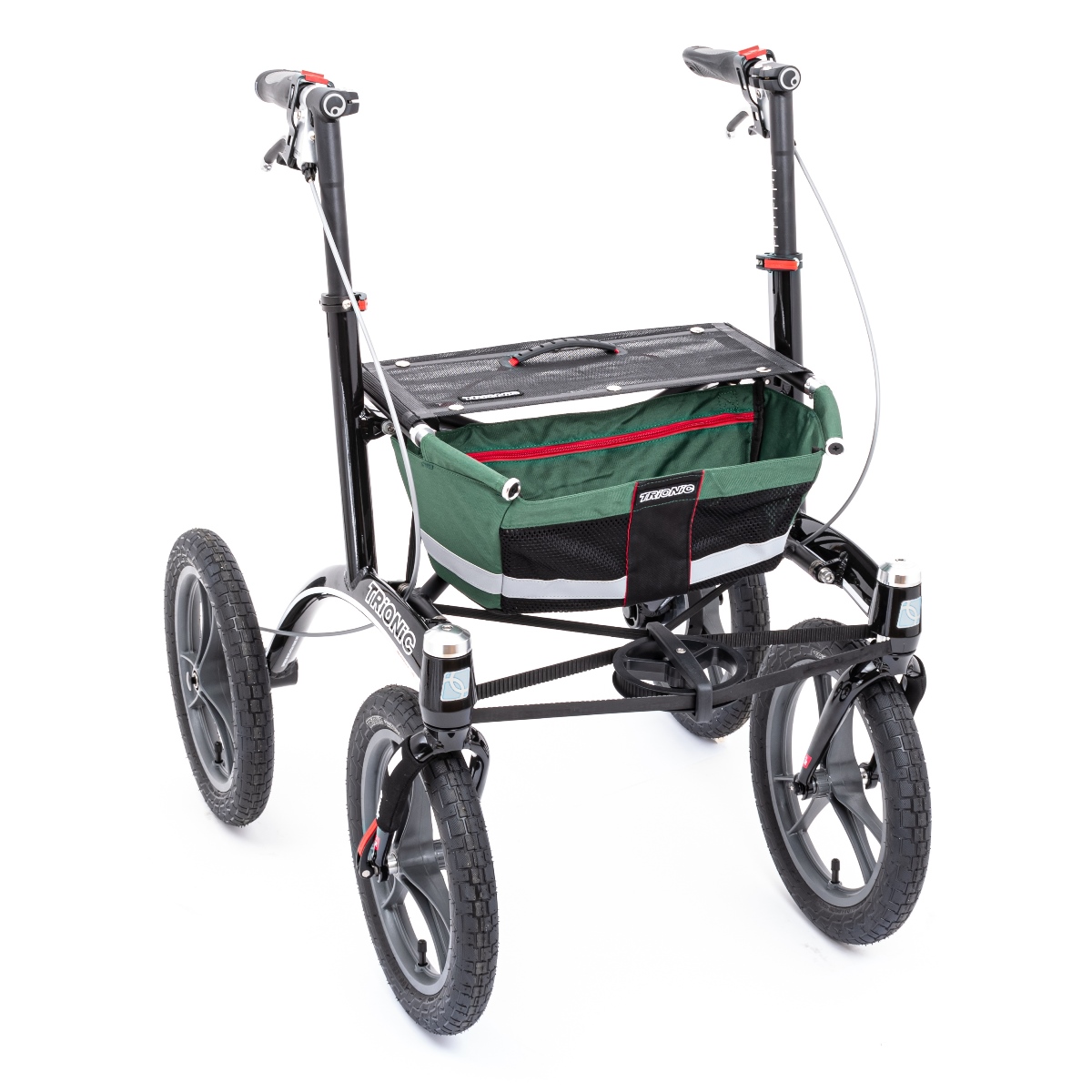 Trionic WALKER 14er Premium Rollator mit 36 cm Rädern Gr. M/L (81 - 100 cm)