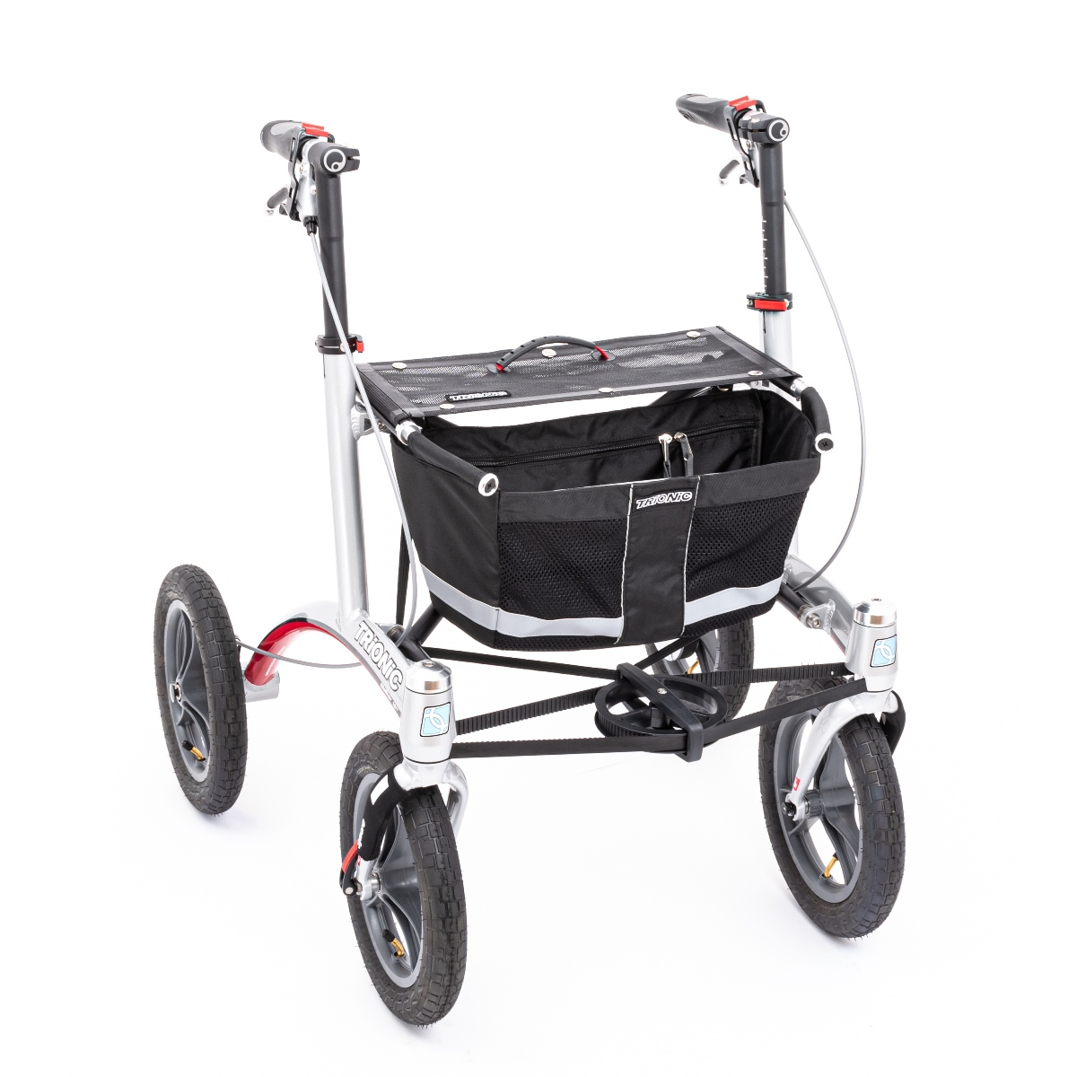 Trionic WALKER 12er Premium Rollator mit 31 cm Rädern Gr. M/L (76 - 96 cm)
