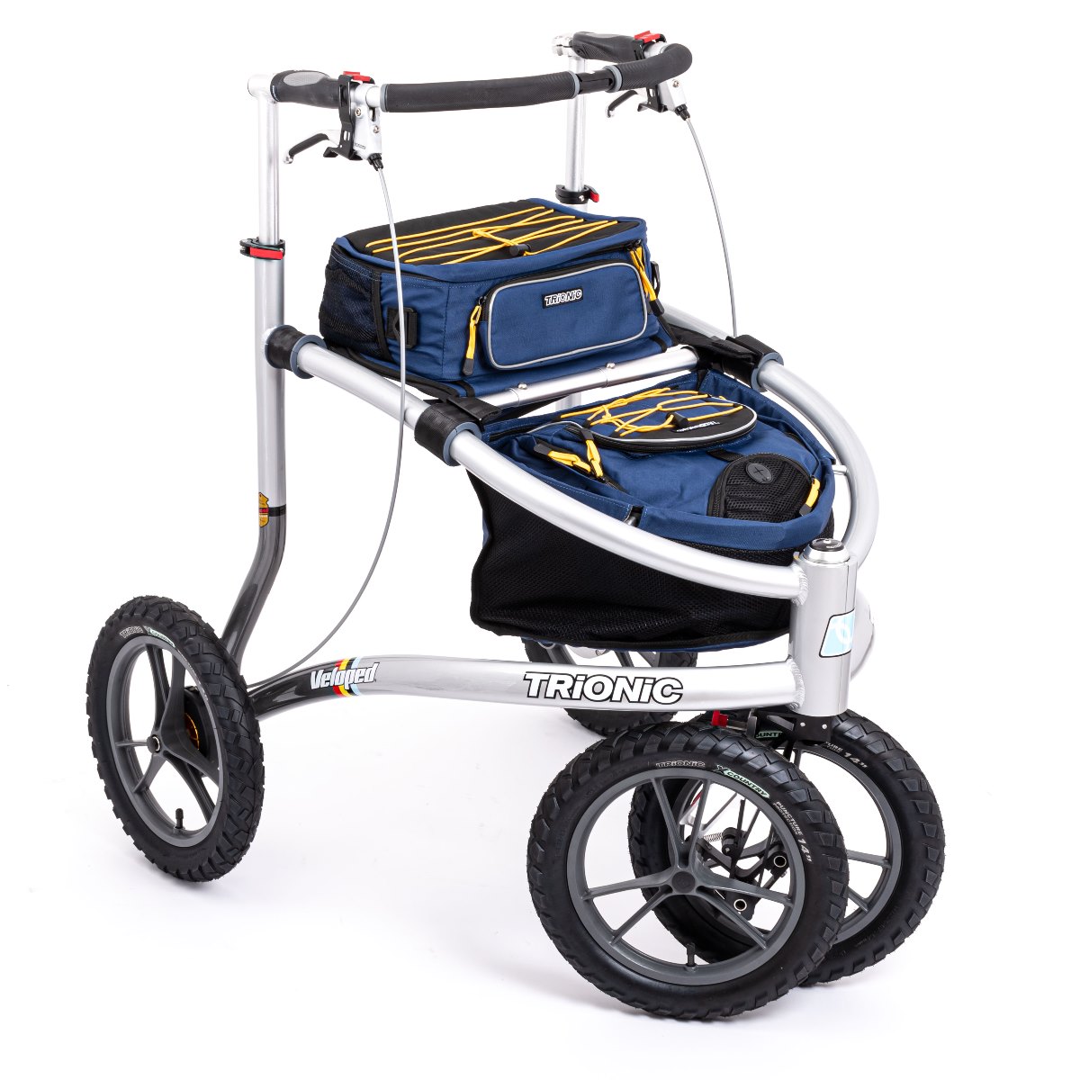 Trionic VELOPED TREK 14er Premium Rollator mit 36 cm Rädern - New Edition