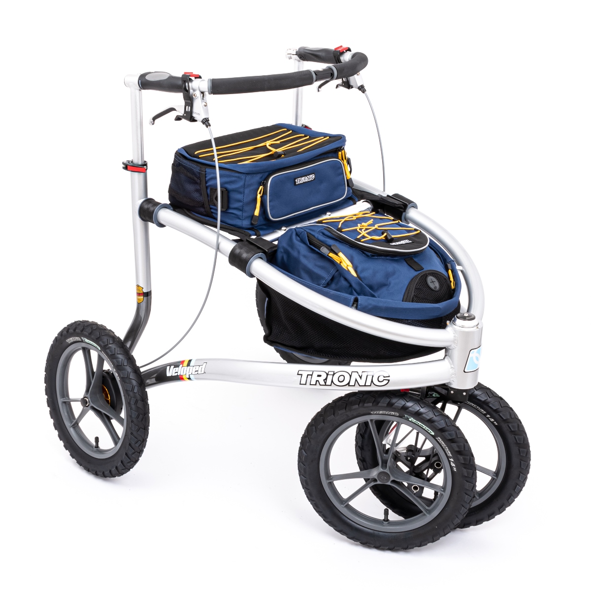 Trionic VELOPED TREK 14er Premium Rollator mit 36 cm Rädern - New Edition