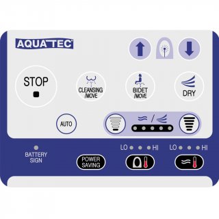 Aquatec Pure Bidet - WC-Aufsatz mit Wascheinrichtung