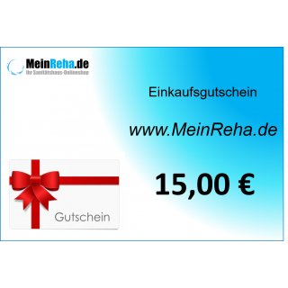 MeinREHA Gutschein 15 EUR