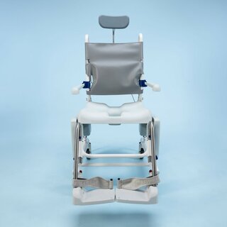 Invacare Aquatec OCEAN Dual VIP Ergo Dusch- und Toilettenrollstuhl Sitz- und Rckenwinkelverstellbar HMV: 18.46.01.4002+18.99.99.0099